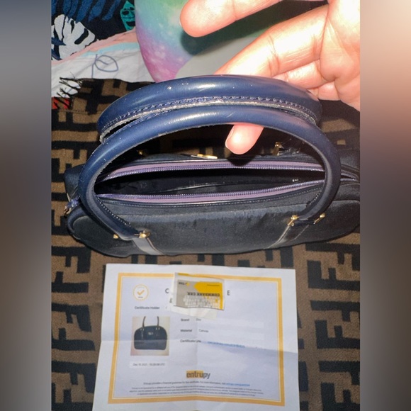 Authentic Vintage Christian Dior Canvas Bag - Picture 2 of 10